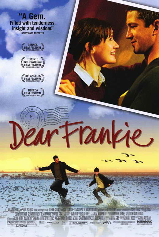 Gerard Butler as The Stranger in Dear Frankie drama poster
