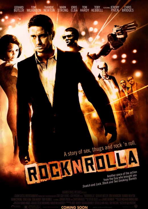 Gerard Butler as One Two in RocknRolla poster